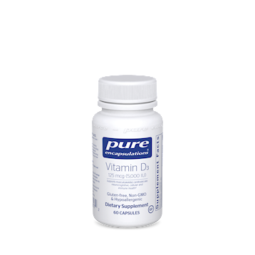 Pure Encapsulations Vitamin D3 125 mcg (5,000 IU) 60 vcaps