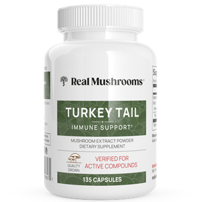 Real Mushrooms Turkey Tail Mushroom Ext Caps 135c