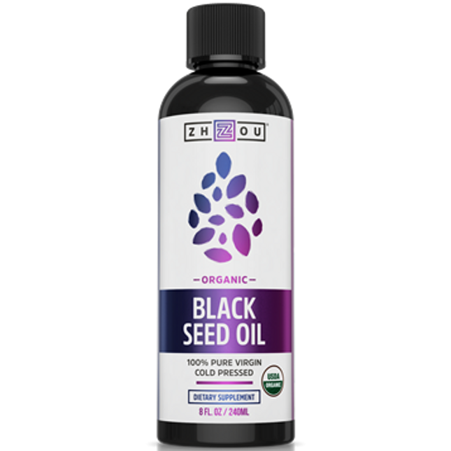 ZHOU Nutrition Black Seed Oil Organic 8 fl oz