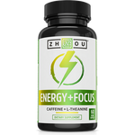 ZHOU Nutrition Energy + Focus 60 vegcaps