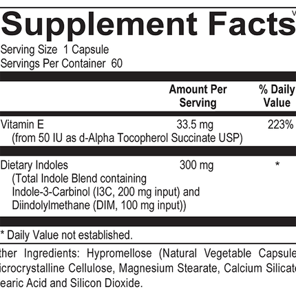 Rose Nutrients EstroCalm Supplement Fact