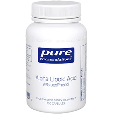 Pure Encapsulations Alpha Lipoic Acid with GlucoPhen 120 caps